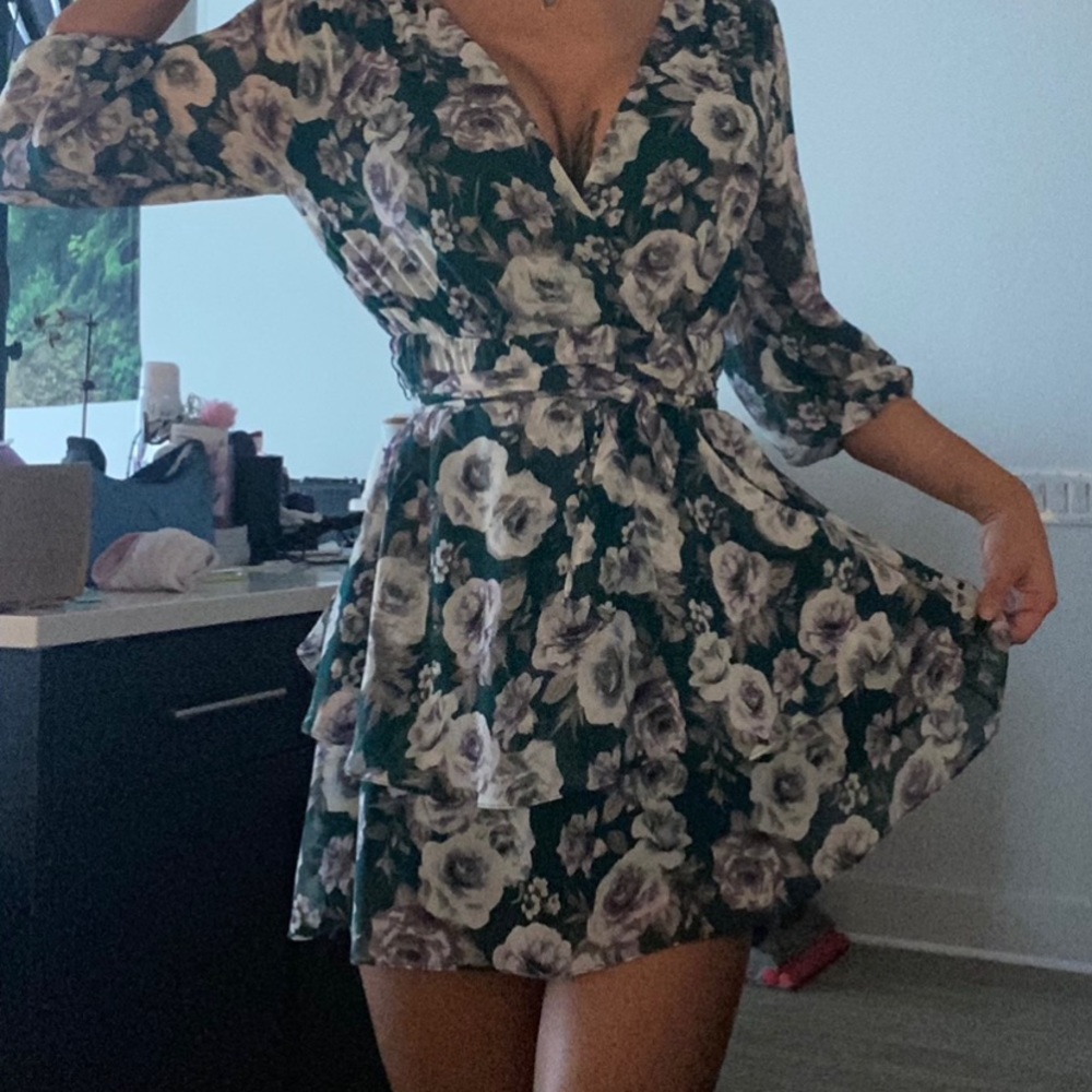 Boutique dress cool tones
